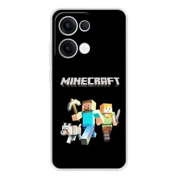 Чохол з принтом «герої Minecraft» для OPPO Reno13 Чохол з принтом «герої Minecraft» для OPPO Reno13