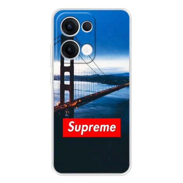 Чехол с принтом «Стиль Supreme» для OPPO Reno13