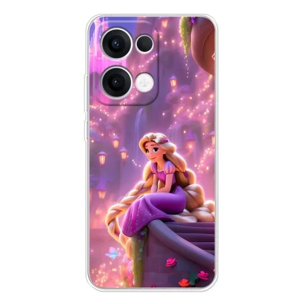 Чехол с принтом «Рапунцель в замке» для OPPO Reno13