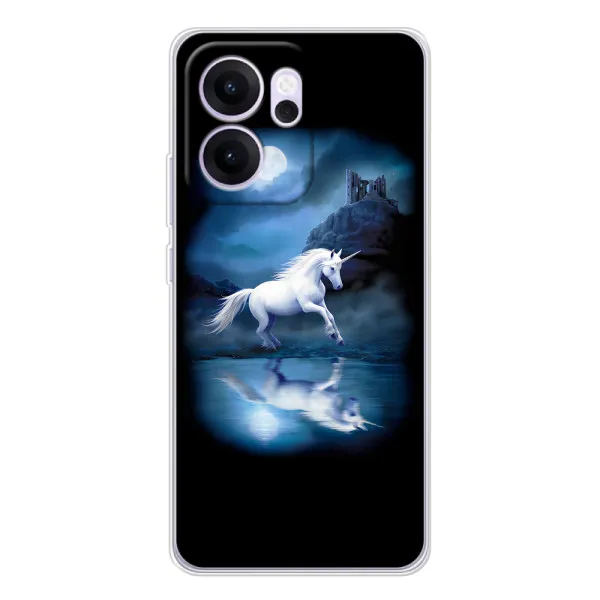 Чехол с принтом «Единорог» для OPPO Reno14 F