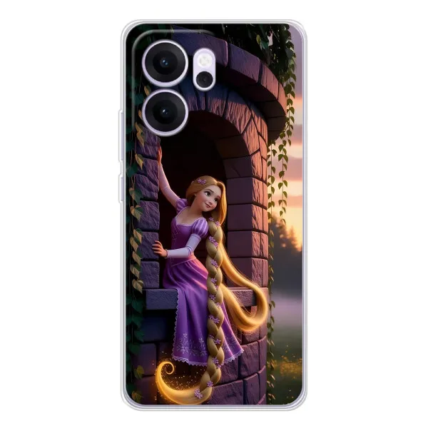 Чехол с принтом «Рапунцель на башне» для OPPO Reno14 F