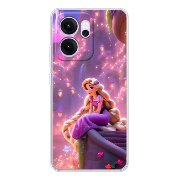 Чехол с принтом «Рапунцель в замке» для OPPO Reno14 F