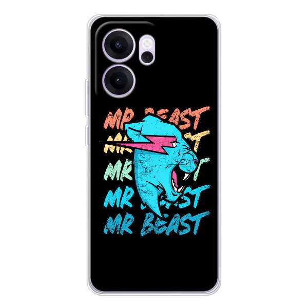 Чехол с принтом «logo Mr beast» для OPPO Reno14 FS