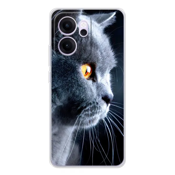 Чехол с принтом «Серый Кот» для OPPO Reno14 FS