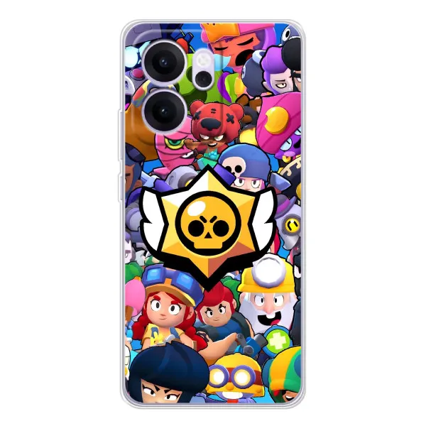 Чехол с принтом «Лого Brawl Stars» для OPPO Reno14 FS