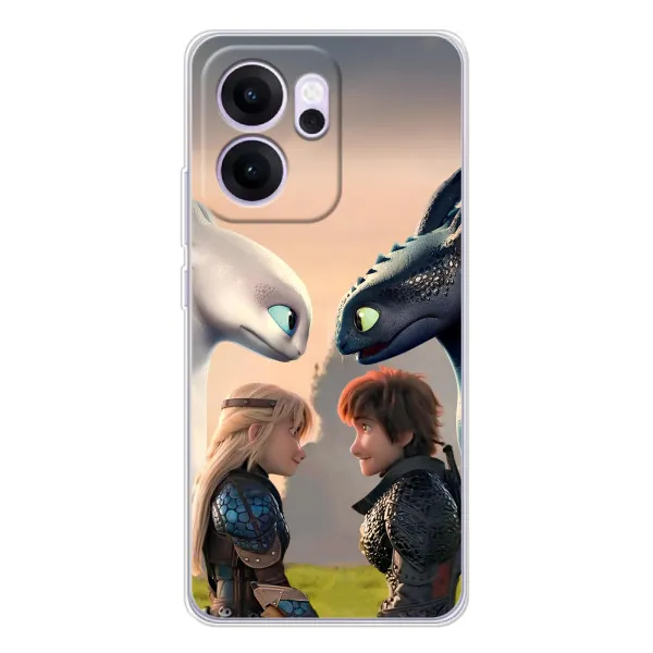 Чехол с принтом «Иккинг и Астрид» для OPPO Reno14 FS Чехол с принтом «Иккинг и Астрид» для OPPO Reno14 FS