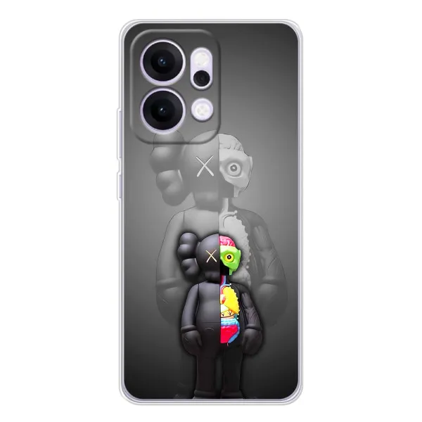 Чехол с принтом «Тело Bearbrick» для OPPO Reno14 Pro