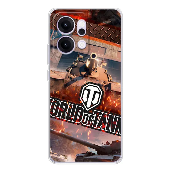 Чехол с принтом «World of Tanks» для OPPO Reno14 Pro