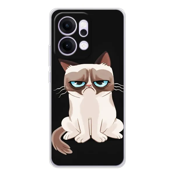 Чехол с принтом «Грустный кот» для OPPO Reno14 Pro