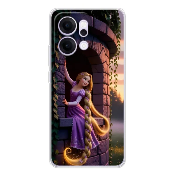 Чехол с принтом «Рапунцель на башне» для OPPO Reno14 Pro