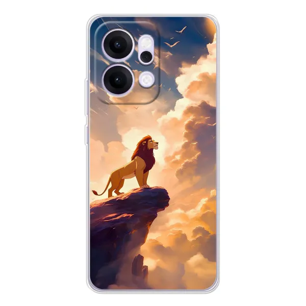 Чехол с принтом «Симба на скале» для OPPO Reno14