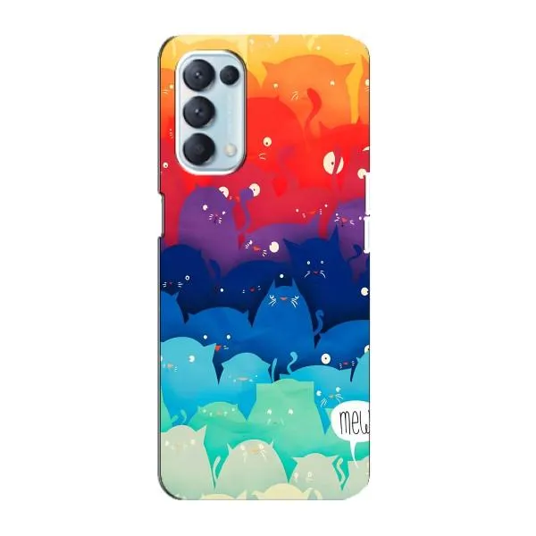 Чехол с принтом «Mew» для OPPO Reno5 4G