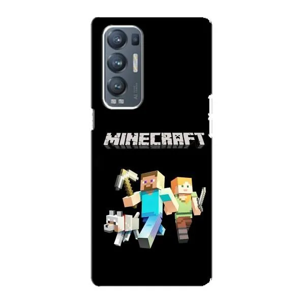 Чехол с принтом «герои Minecraft» для OPPO Reno5 Pro Plus (5G)