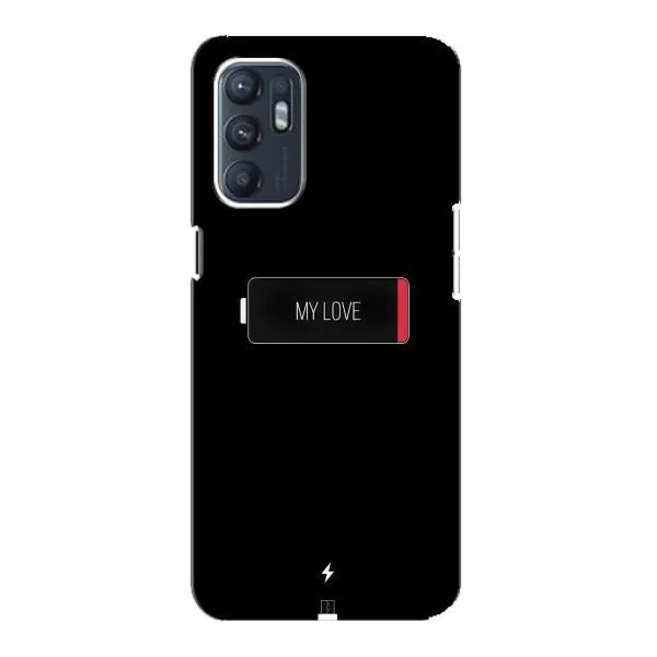 Чехол с принтом «Love battery» для OPPO Reno6 4G