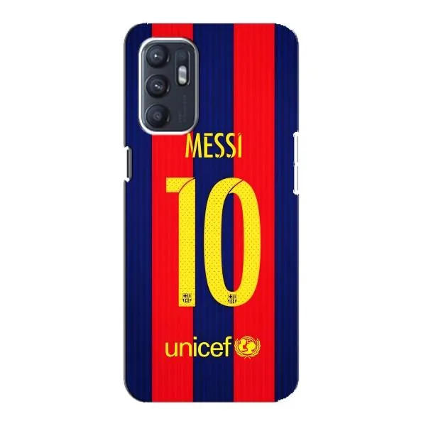Чехол с принтом «Messi Barca 10» для OPPO Reno6 5G