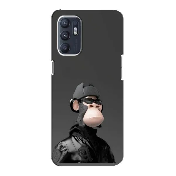Чехол с принтом «стильная обезьяна NFT» для OPPO Reno6 5G