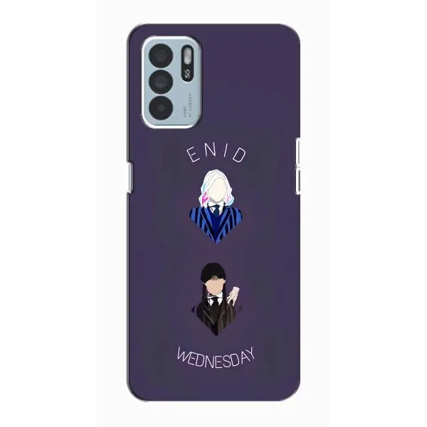 Чехол с принтом «Уэнздей и подруга» для OPPO Reno6 Z