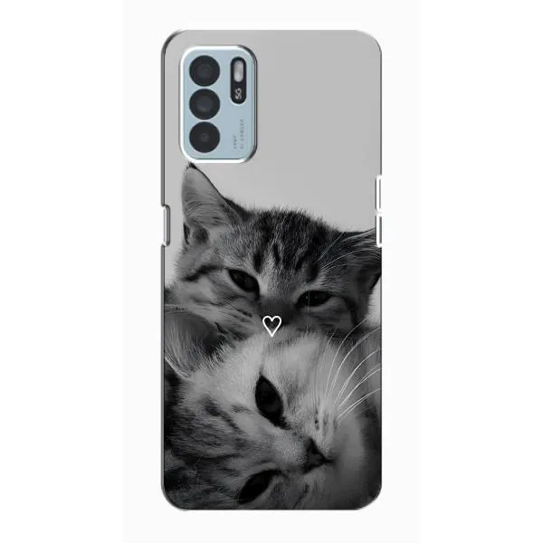 Чохол з принтом «Пара котів» для OPPO Reno6 Z Чохол з принтом «Пара котів» для OPPO Reno6 Z