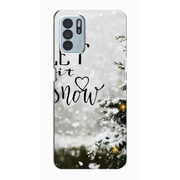 Чехол с принтом «Let it snow» для OPPO Reno6 Z Чехол с принтом «Let it snow» для OPPO Reno6 Z