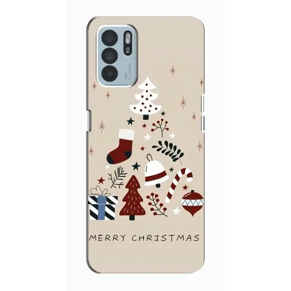 Чехол с принтом «Merry Christmas» для OPPO Reno6 Z