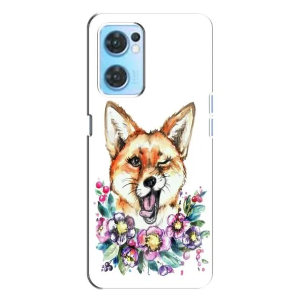 Чехол с принтом «Веселая лисичка» для OPPO Reno7 4G Чехол с принтом «Веселая лисичка» для OPPO Reno7 4G