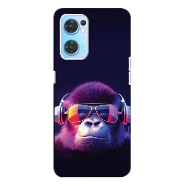 Чехол с принтом «Стильная обезьяна» для OPPO Reno7 4G