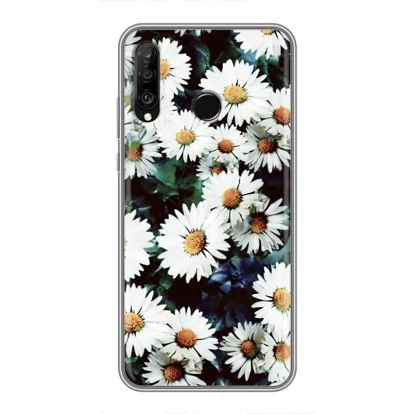 Чехол с принтом «Ромашки» для Huawei P30 Lite / Nova 4e