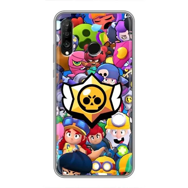 Чохол з принтом «Лого Brawl Stars» для Huawei P30 Lite / Nova 4e