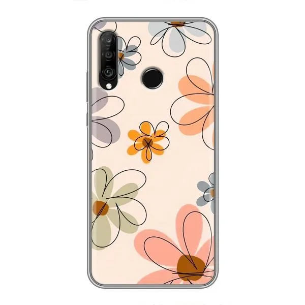 Чехол с принтом «Разноцветные цветы» для Huawei P30 Lite / Nova 4e Чехол с принтом «Разноцветные цветы» для Huawei P30 Lite / Nova 4e