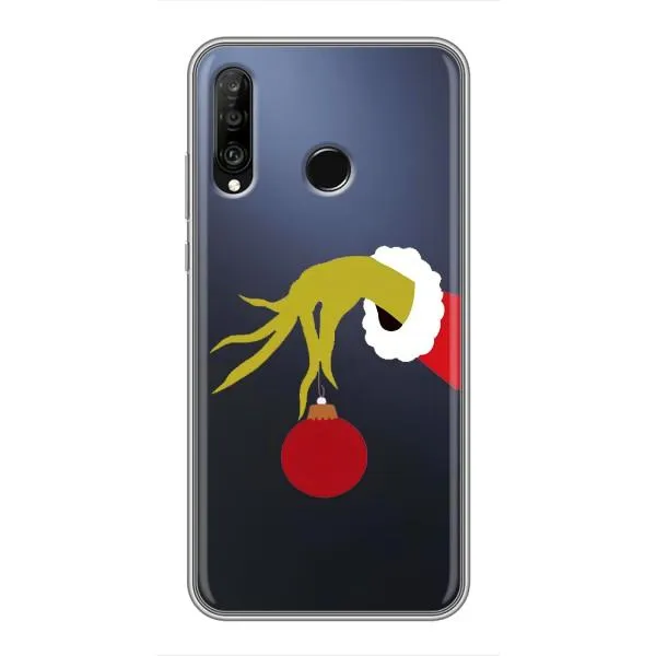 Чехол с принтом «Гринч с игрушкой» для Huawei P30 Lite / Nova 4e