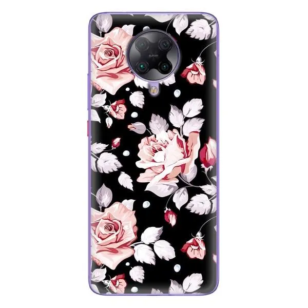Чехол с принтом «Цветочки на черном» для Xiaomi POCO F2 Pro