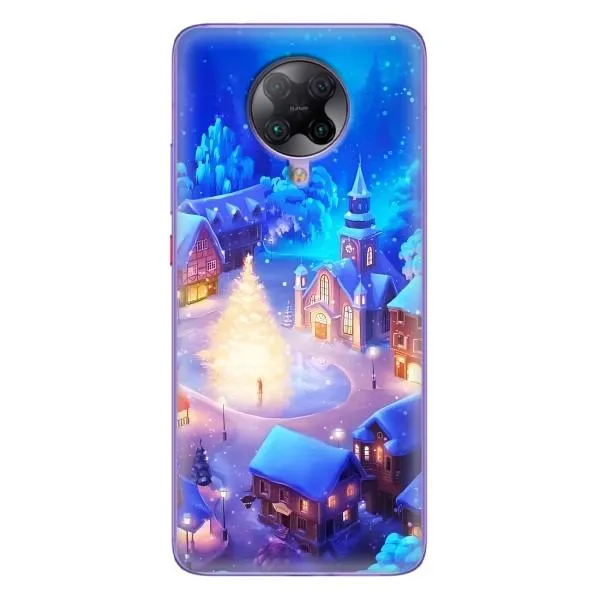 Чехол с принтом «Рождественский город» для Xiaomi POCO F2 Pro