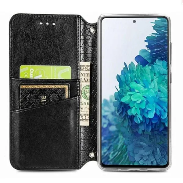 Кожаный чехол книжка GETMAN Mandala (PU) для Xiaomi Poco M3 — Серый — фото 5