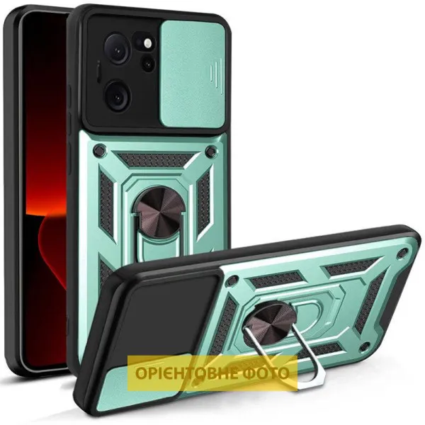 Чехол Ummi Camshield Serge Ring для Xiaomi Poco M4 Pro 4G — Зеленый Чехол Ummi Camshield Serge Ring для Xiaomi Poco M4 Pro 4G — Зеленый