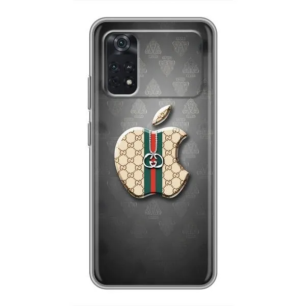 Чехол с принтом «Apple gucci» для Xiaomi POCO M4 Pro 4G Чехол с принтом «Apple gucci» для Xiaomi POCO M4 Pro 4G