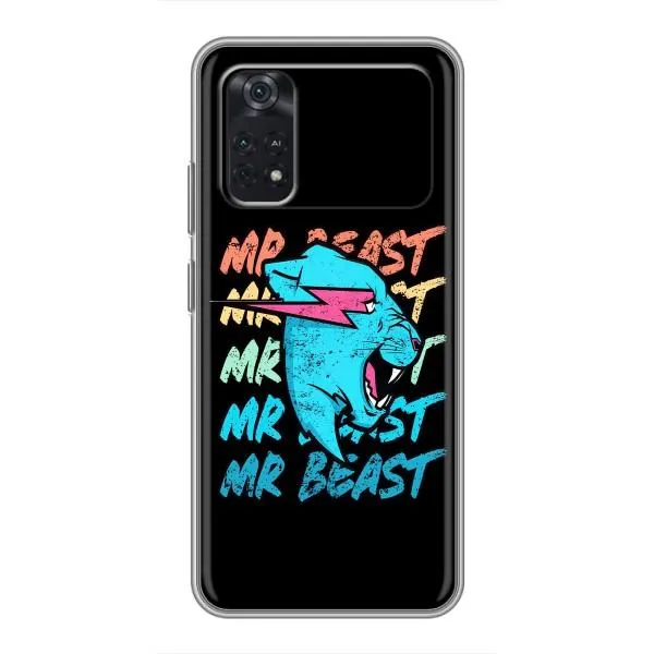 Чехол с принтом «logo Mr beast» для Xiaomi POCO M4 Pro 4G
