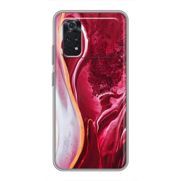 Чехол с принтом «Мрамор красный» для Xiaomi POCO M4 Pro 4G Чехол с принтом «Мрамор красный» для Xiaomi POCO M4 Pro 4G