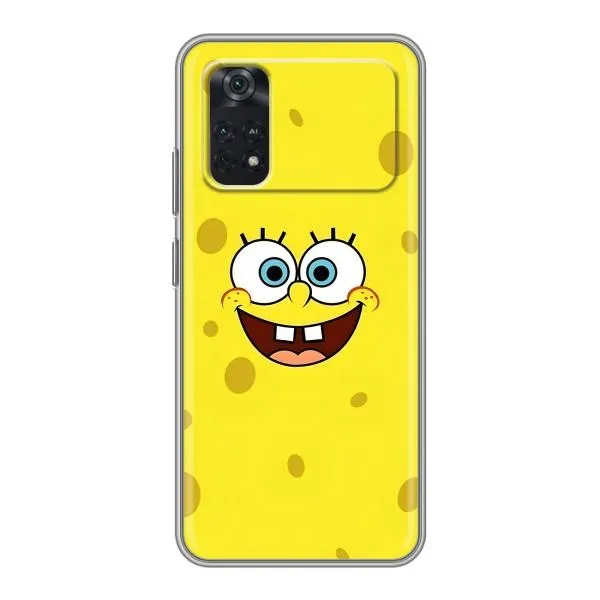 Чохол з принтом «Мордашка Спанч Боба» для Xiaomi POCO M4 Pro 4G