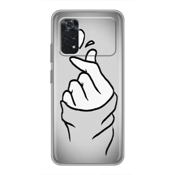 Чехол с принтом «Значок Love» для Xiaomi POCO M4 Pro 4G