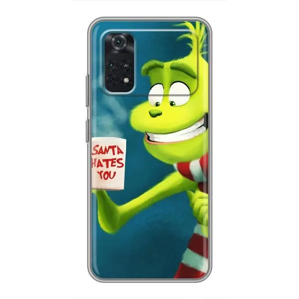 Чехол с принтом «Зеленый Гринч» для Xiaomi POCO M4 Pro 4G