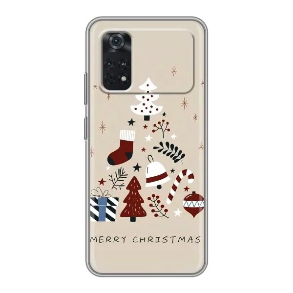 Чехол с принтом «Merry Christmas» для Xiaomi POCO M4 Pro 4G
