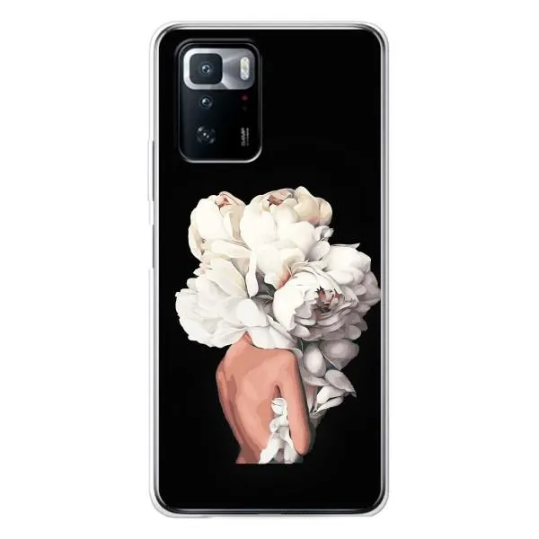 Чехол с принтом «Белые цветы» для Xiaomi POCO X3 GT Чехол с принтом «Белые цветы» для Xiaomi POCO X3 GT