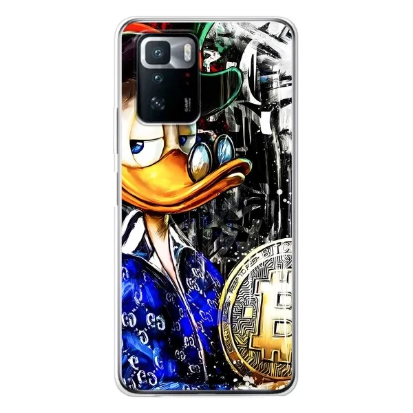 Чехол с принтом «Биткойн Скрудж» для Xiaomi POCO X3 GT