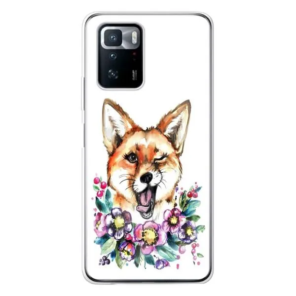 Чехол с принтом «Веселая лисичка» для Xiaomi POCO X3 GT