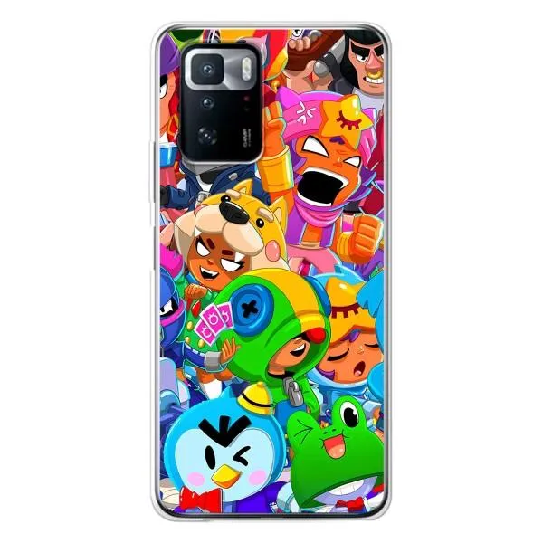 Чохол з принтом «Герої Бравл Старс» для Xiaomi POCO X3 GT