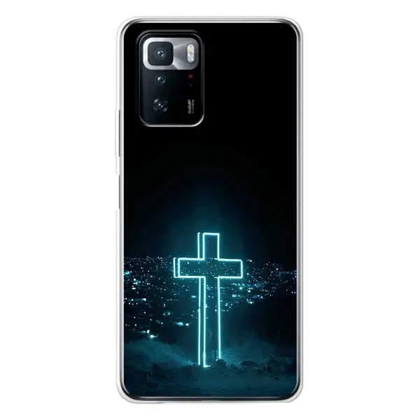 Чехол с принтом «Крест и город» для Xiaomi POCO X3 GT Чехол с принтом «Крест и город» для Xiaomi POCO X3 GT