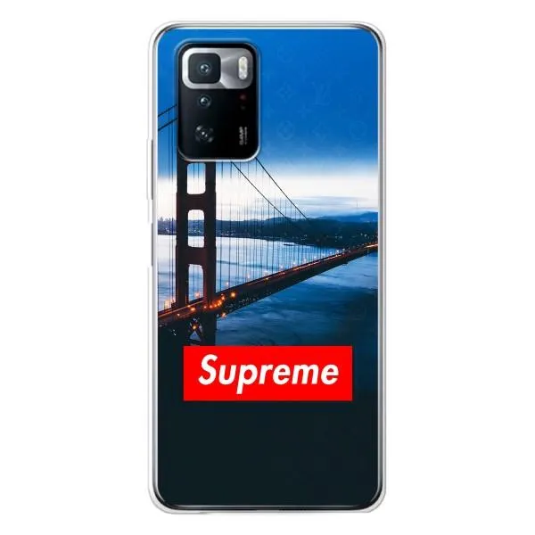 Чохол з принтом «Стиль Supreme» для Xiaomi POCO X3 GT