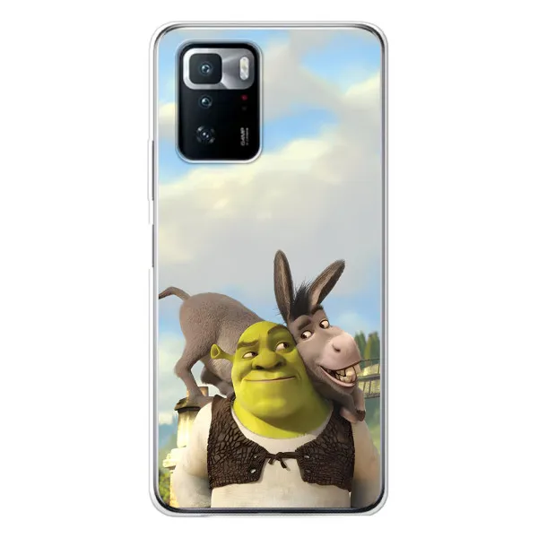 Чехол с принтом «Шрек и Осел» для Xiaomi POCO X3 GT Чехол с принтом «Шрек и Осел» для Xiaomi POCO X3 GT