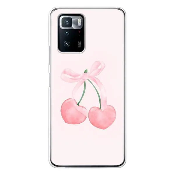 Чехол с принтом «Розовые вишни» для Xiaomi POCO X3 GT