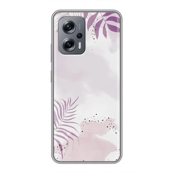 Чехол с принтом «Фиолетовые листья» для Xiaomi POCO X4 GT